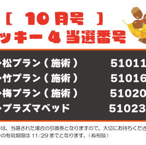 【ラッキー4抽選結果】